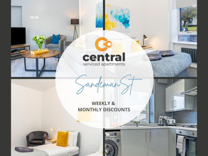 Central Serviced Apartments - 2 Bedroom - Free Street Parking - Fast Wifi - Smart Tvs In All Rooms - Ground Level - Family Neighbourhood - 3 X Double Beds - Heating 24-7 - Trade Stays - Weekly & Monthly Offers Dundee Bagian luar foto
