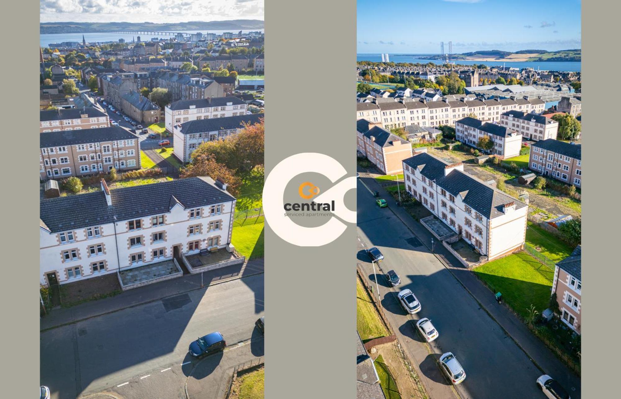 Central Serviced Apartments - 2 Bedroom - Free Street Parking - Fast Wifi - Smart Tvs In All Rooms - Ground Level - Family Neighbourhood - 3 X Double Beds - Heating 24-7 - Trade Stays - Weekly & Monthly Offers Dundee Bagian luar foto